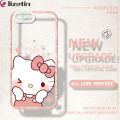 Jizetin for OPPO A3S / A12E / Realme C1 Back Cover Transparent Cute Kitty Soft Phone Case. 