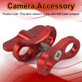 Kqueebee Camera Accessory Diving Lights Ball Butterfly Clip Arm Clamp Mount Aluminum For Hero 3+/4/5 Gitup SJ6000 Camera Red. 