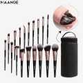 MAANGE 18 Pcs Makeup Brush Set with Bag. 