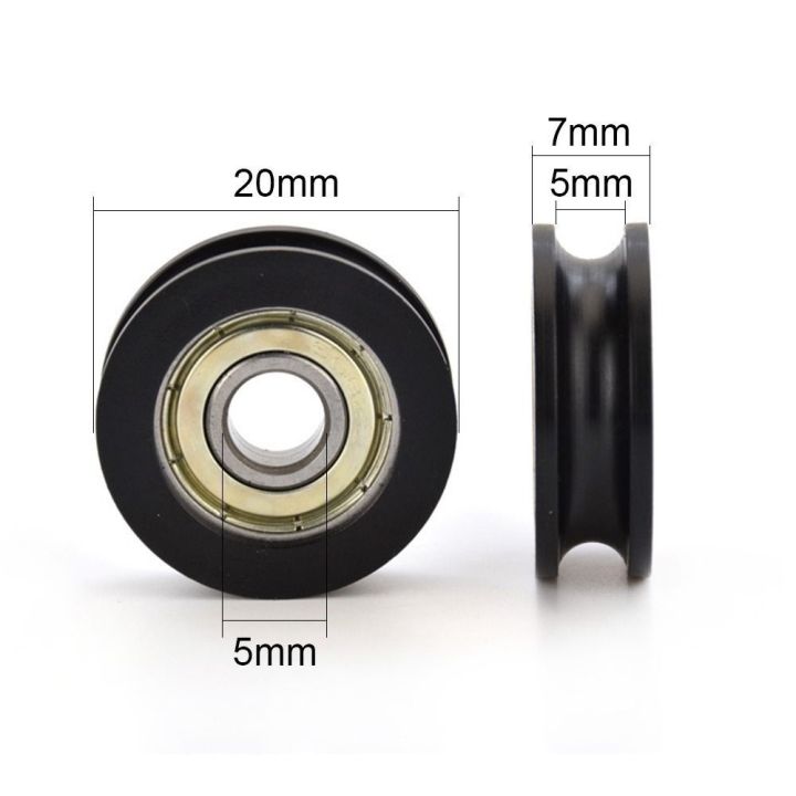 5pcs%20Smooth%205x20x7mm%20Nylon%20Pulley%20Chrome%20Steel%20Double%20Metal%20Shielded%20U%20Groove%20Ball%20Bearing%20Z1%20Noise%20Level%20U625ZZ%20Bearings%20Micro%20Motor%20-%20Image%208