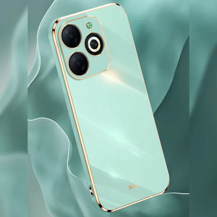 Biruiqu%20for%20Infinix%20Smart%208%20Back%20Cover%20Luxury%206D%20Plating%20Frame%20Shiny%20Bling%20Phone%20Pounch%20Soft%20Silicone%20Square%20Phone%20Case%20-%20Image%202