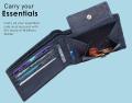 WILDHORN Nepal Men Blue 100% Genuine Leather Wallet (WH2052). 