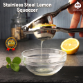 Stainless Steel Manual Hand Press Lemon Squeezer. 