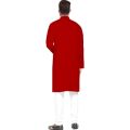 Red Pure Cotton Kurta Pajama Set For Men - Fashion | Kurtha For Men | Pajama Set For Men | Men'S Wear. 