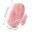 Volumizing Self Cleaning Silicone Shampoo Brush Dandruff Removal Comfortable Hair Washing Comb Deep Cleaning Soft Head Scalp Massager Body Massage. 