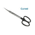 NEW 【Innovative design】10cm Two Types Stainless Steel Cut Tissue Scissors Curved Straight Surgical Scissors Black Handle Autoclavable. 