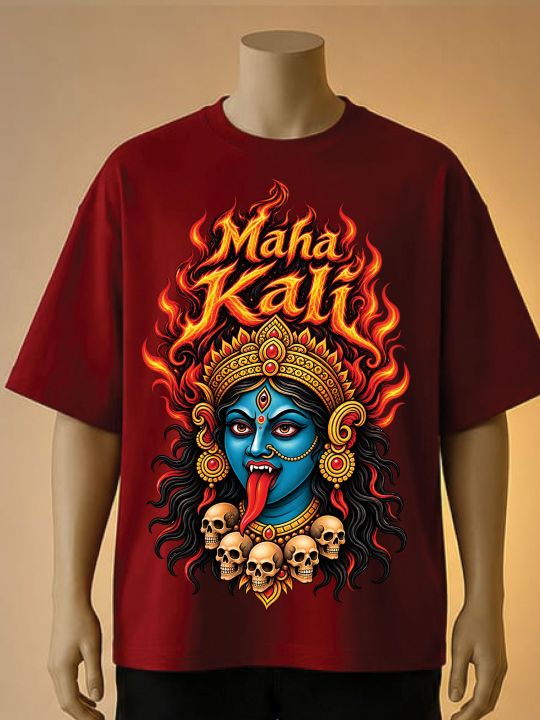Maha%20Kali%20Graphic%20Printed%20T-Shirt%20cream,%20Maroon,%20White,%20Brown,%20black%20-%20Image%202