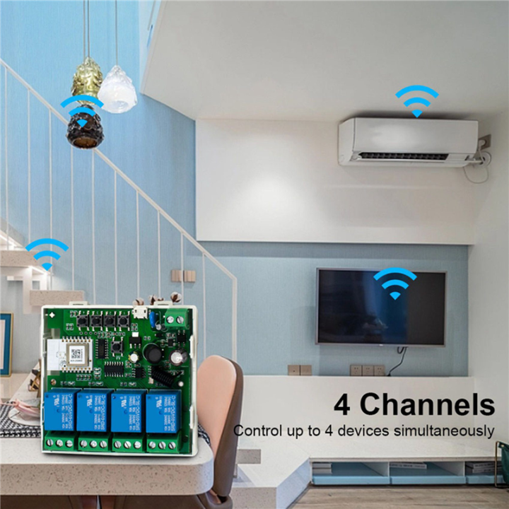 2X%204CH%20Tuya%20Zigbee%20Smart%20Switch%20Module%2085-250V%20Relay%20Smart%20Home%20Remote%20Control%20Works%20with%20Gateway%20for%20Home%20-%20Image%202