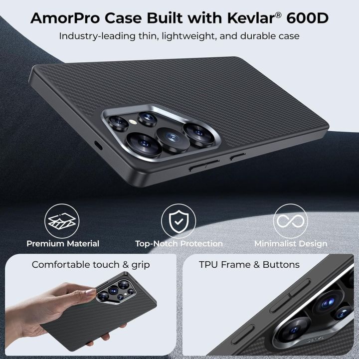 BENKS%20Kevlar%20Case%20for%20Samsung%20S25%20Ultra%20Case%20Armor%20Pro%20600D%20(%20Military%20Grade%20Protective%20)%20-%20Image%205