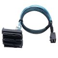 Mini SAS SFF-8643 to 4X29Pin SFF-8482 Hard Disk Server Cable 3.33TF/1M. 