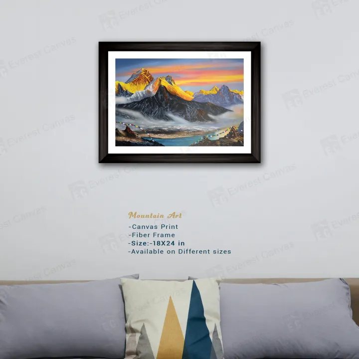 Single%20Panel%20Mountain%20Art%20Painting%20Print%20%20%7C%20Extra%20Small%20Small%20Medium%20Large%20Extra%20Large%20%7C%20Fiber%20Frame%20With%20Glass%20%7C%20-%20Image%204