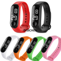 DISICHEN M3 Led Watch Color Screen Smart Sports Bracelet Running Swimming Waterproof Touch Heart Rate Men's And Women's Silicone Watch Affordable. 