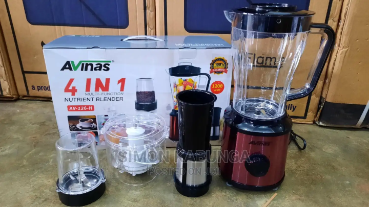 Avinas AV-126 Multi Function 4 In 1 Electric Nutrient Blender (1200 Watt)