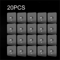 DISICHEN 2025 10/20PCS Strong Adhesive Hooks Clear Picture Frame Poster No Drilling Wall Hooks Cabinet Kitchen Bathroom Accessories Screw Hook. 