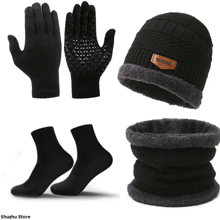 Shuzhu%20StoreNew%20Knitted%20sky%20warm,%20scarf%20neck,%20scarf%20style,%20scarf%20men's%20suit%20luxury%20hat%20winter%20gloves,%20socks,%20four%20winter%20hats%20-%20Image%203