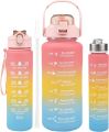 3In1 Water Bottle With Large Capacity For Hiking Home Use Sports  Gym Bottle ( 2000ml-900ml-280ml). 