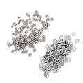 fasdaga 300 Pcs M2 Stainless Steel Fastener: 100 Pcs DIN934 Metric M2 Hex Nuts for Bolt & 200 Pcs DIN125 Flat Washers Spacers. 
