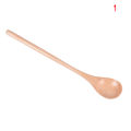 Wooden Spoons Long Handled Spoon Kids Spoon Wood Rice Soup Dessert Spoon. 