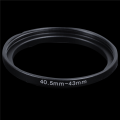 2X Camera 40.5mm to 43mm Metal Step Up Ring Adapter. 