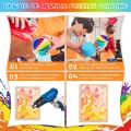 ARELENE 6 Pieces Split Cup for Paint Pouring, Reusable Silicone Split Cup Art Painting Fluid Cups Silicone Pouring Divided Cup. 