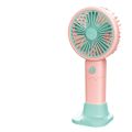 H&S Portable Mini Fan - 2-in-1 Handheld Desktop Fan with Stand, USB Rechargeable, 3-Speed Settings, Quiet Operation, Summer Cooling Fan. 