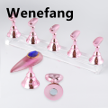 Wenefang 5Pcs Chess Borad Magnetic Nail Tips Practice Display Stand Set Acrylic New style Nail Art Holder UV Gel Polish Showing Shelf for Manicure. 