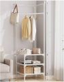 Corner Coat Rack Bedroom DIY Wardrobe Clothes Hanger Easy Assembled Portable Clothing Rack Easy Assembled Shelf. 