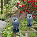 New Pest Control Owl Bird Deterrent Realistic Sunscreen Owl Ornaments Waterproof Garden Decoration Owl Decoy Outdoor. 