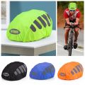 Universal Reflective Strip Bike Helmet Rain Cover Waterproof High Visibility Bicycle Helmet Cover Adjustable Windproof Helmet Protection Cover MTB Road. 