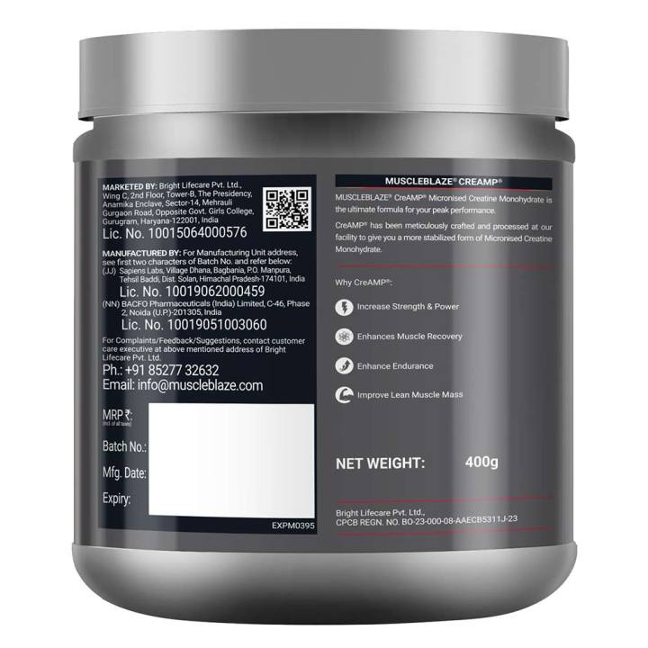 MuscleBlaze%20Creatine%20Monohydrate%20400g%20133%20Servings%20with%20CREAMP%20Micronized%20Powder%20for%20Muscle%20Building%20-%20Image%203