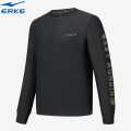 ERKE Crew Neck Full T-shirt Black For Men 11223101127-003. 