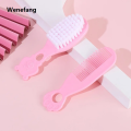 Wenefang 2pcs/Set Baby Care Brush Comb Anti-scratch Girl Cartoon Hairbrush Newborn Hair Brush Infant Comb Head Massager Kids. 