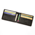 High Quality Yunshuo credit card clip money slim leather men's RFID bifold wallet front pocket holder. 
