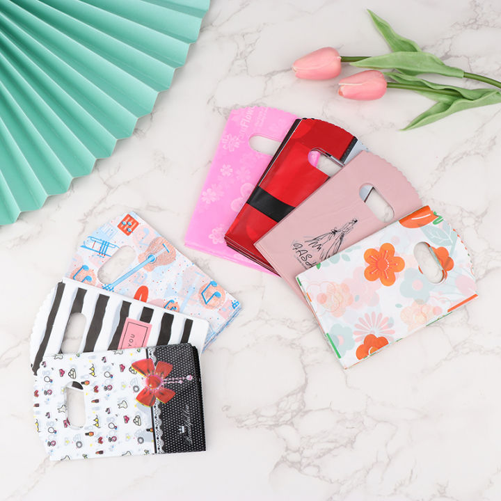 50Pcs%209*15cm%20Jewelry%20Gift%20Plastic%20Bags%20Earrings%20Hair%20Cards%20Boutique%20Shopping%20Candy%20Gift%20Packaging%20Bag%20With%20Handles%20Netiie%20-%20Image%203