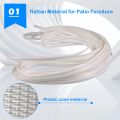 NAMUNY Wicker Repair Supplies Synthetic Rattan Material, Patio Furniture Repair Kit White. 