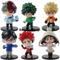 Renyuan Sutuiying My Hero Academia 9 Pcs Cute Ver. Midoriya All Might Bakugou Shoto Fashion 2025 Ochaco PVC Action Figure Boku no Hero Gift Doll Model 8-10cm. 