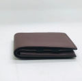 Black/CoffeePU Leather Casual Bi Fold Wallet For Men | Black/Coffee Solid Casual Wallet With 6 Card Holder Compartment. 