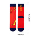 2025 New Jessica Vintage Fall Winter Platform Socks Red Tube Red Socks Year of the Dragon Socks Ladies Ladies Cute Wedding Warm Stockings. 