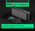X6 Wireless Bluetooth Speaker 8000mAh Power Bank. 