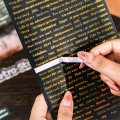 RHS Online 4PCS Message Series English Bronzing Stickers Album Diary Journaling Decorative Crafts Scrapbooking DIY Sticker. 