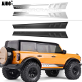 Sutuiying Shell Side Skirt Decorative Lens Mirror Stainless Steel Shell Metal Original Crash Plate Type Q For 1/10 Traxxas Trx-4 New Bronco Trx4. 