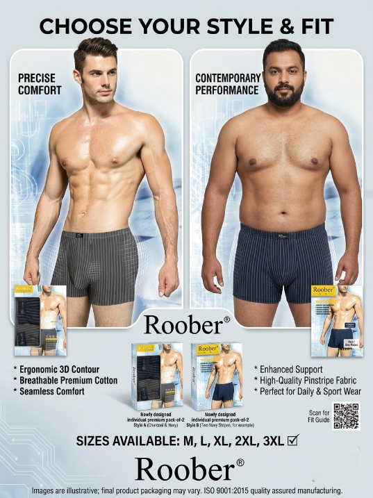 Roober%20Original%20Striped%20Men's%20Underwear%20(Pack%20Of%204Pcs)%20-%20Image%205
