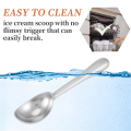 Ice Cream Scooper Kitchen & Dinning Solid Ice Cream Scoop, Kitchen Scooper With Non-Slip Rubber Grip, Scooping For Hardest Ice Cream. 