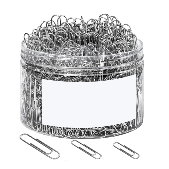 760PCS Assorted Sizes Drawdart Paper Clips, Silver, Big 2Inch
