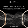 Ultima Watch Circle 2.0 Smartwatch: In-build ChatGPT, 3ATM Waterproof, 1.43 TRU AMOLED Display, 2.5D Curved Glass, 100+ Sports Modes, BT Calling, Super Slim with Premium Zinc Alloy Frame Smart Watch. 