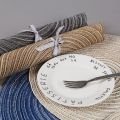 Non-slip Woven Vintage Heat Insulation Hotel Decor Western Placemat Table Mat Bowl Mat Coasters. 