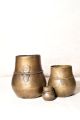 3 piece Mana-Pathi measuring pot set (old , decorative, antique). 