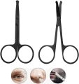 1Pcs Professional Small Ear Nose Hair Scissors, with Curved Safety Blades & Rounded Tip, for Trimming Small Details Facial Hair, Trimming Nasal Hair. 