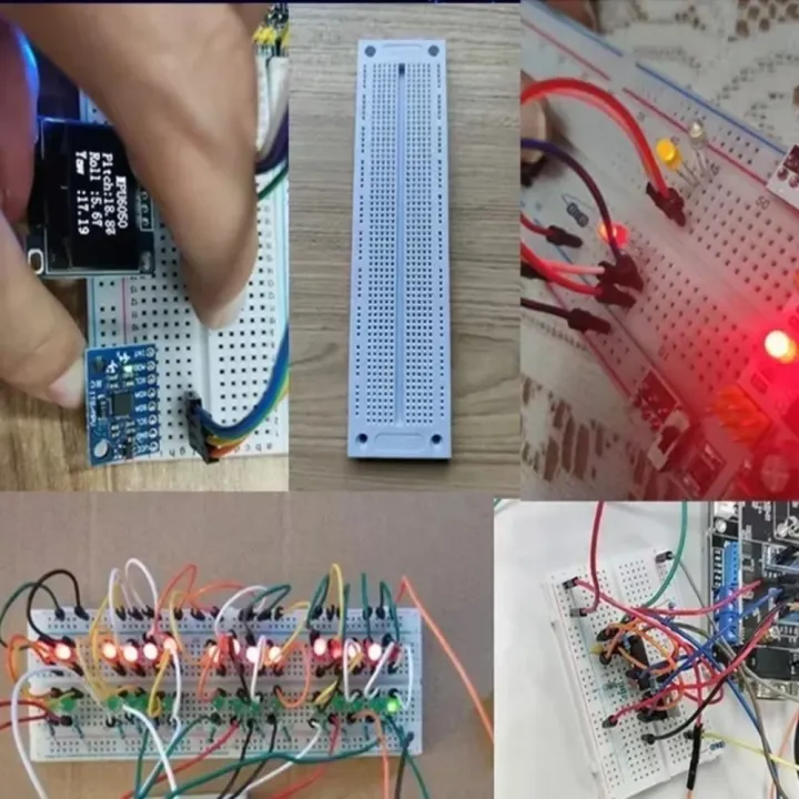 Solderless%20PCB%20Board%20830%20Tie%20Points%20MB-102%20Breadboard%20U%20Shape%20Red%20&%20Blue%20Wires%20Solderless%20Breadboard%20White%20Experimental%20Connection%20Board%20Test%20Develop%20-%20Image%205