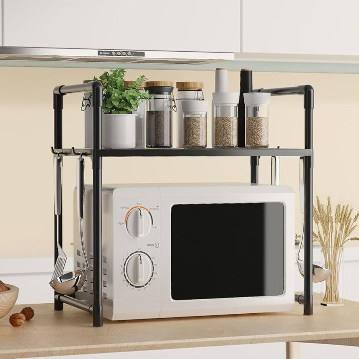Single%20Microwave%20Ovenrack%20Adjustable%20Standing%20Countertop%20Condiment%20Oven%20Shelf%20Kitchen%20Accessorie%20-%20Image%203